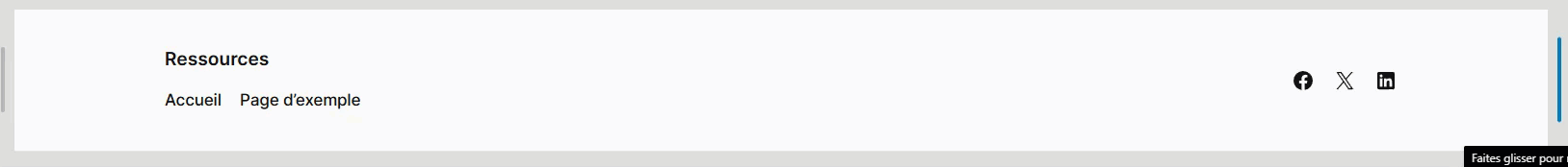 Menu sous Titre du site